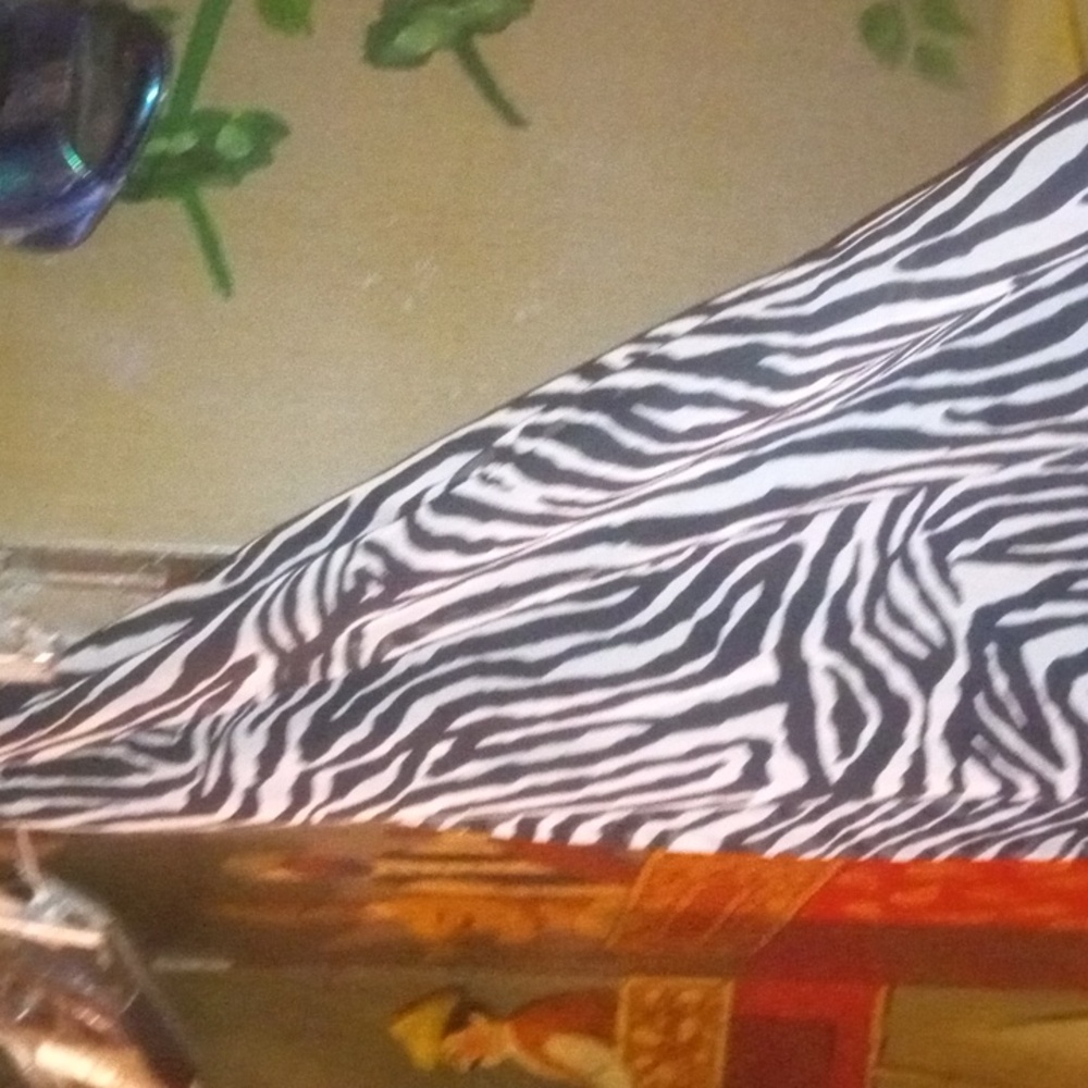 Bebe Zebra flowing halter Dress